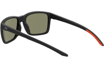 Image of Under Armour Hustle Sunglasses with Matte Black/Grey Frame and Infrared Mirror Lens, Medium, UA0005S RC2-UZ