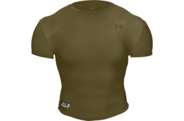 Image of Under Armour Men's HeatGear Tactical Full T - Marine Olive Drab Color 1005039-390