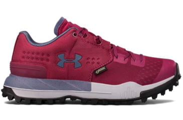 Image of Under Armour Newell Ridge Low GTX Hiking Shoe - Women's-Black Currant/Steel/Steel-Medium
