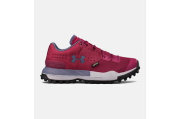 Image of Under Armour Newell Ridge Low GTX Hiking Shoe - Womens-Black Currant/Steel/Steel-Medium-6