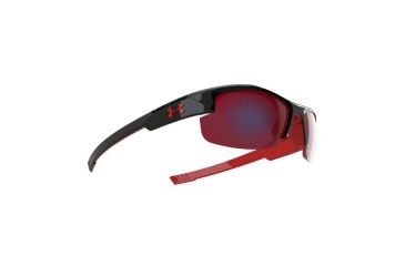 Image of Under Armour Nitro L, Shiny Black Frame w/Red Rubber, Gray w/Infrared, U8600048-6001