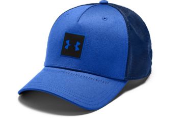 Image of Under Armour UA Armour Twist Trucker Cap - Mens, One Size Fits All, Blue, 1351416487OSFA