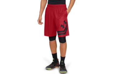 Image of Under Armour UA Baseline 10in Court Short - Men's, 3XL, Red, 13512856003X