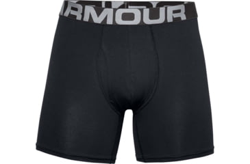 Image of Under Armour UA Charged Cotton 6in Boxer Briefs 3 Pack - Mens, Black, Extra Large, 1363617001XL