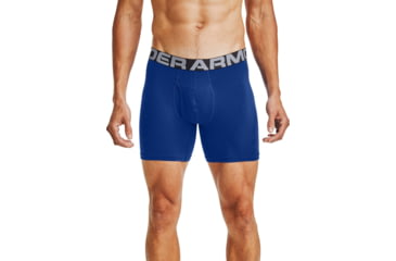 Image of Under Armour UA Charged Cotton 6in Boxer Briefs 3 Pack - Mens, Royal, 3XL, 13636174003X