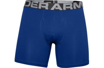 Image of Under Armour UA Charged Cotton 6in Boxer Briefs 3 Pack - Mens, Royal, 3XL, 13636174003X