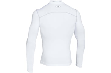 Image of Under Armour UA ColdGear Armour Compression Mock - Mens, White, Large, 1265648100LG
