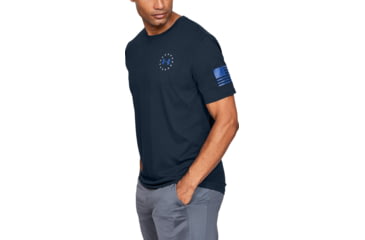 Image of Under Armour UA Freedom Banner Tactical Graphic T-Shirt - Mens, Academy, X-Large, 1352147408XL