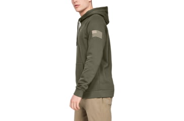 Image of Under Armour UA Freedom Flag Rival Pullover Hoodie - Mens, Marine OD Green, X-Large, 1352678390XL, EDEMO1