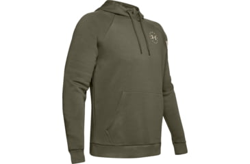 Image of Under Armour UA Freedom Flag Rival Pullover Hoodie - Mens, Marine OD Green, X-Large, 1352678390XL, EDEMO1