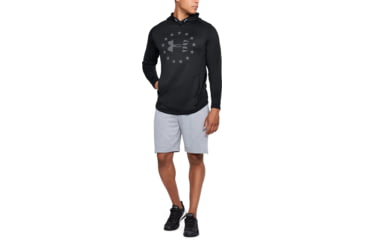 Image of Under Armour UA Freedom Tech Terry Hoodie - Mens, Black, Medium, 1323105001MD