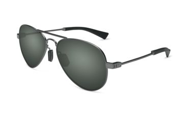Image of Under Armour UA Getaway M Sunglasses, Gray Polarized Lens, Satin Gunmetal, One Size Fits Most, UA8640118-910108