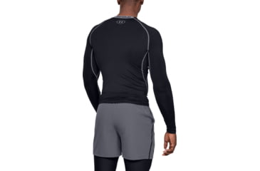 Image of Under Armour UA HeatGear Armour Long Sleeve Compression Shirt - Mens, Black, 2X-Large, 12574710012X