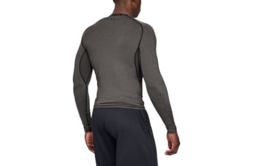 Image of Under Armour UA HeatGear Armour Long Sleeve Compression Shirt - Mens, Carbon Heather, X-Large, 1257471090XL
