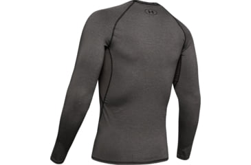 Image of Under Armour UA HeatGear Armour Long Sleeve Compression Shirt - Mens, Carbon Heather, X-Large, 1257471090XL