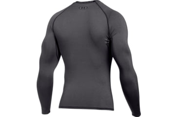 Image of Under Armour UA HeatGear Armour Long Sleeve Compression Shirt - Mens, Carbon Heather, X-Large, 1257471090XL