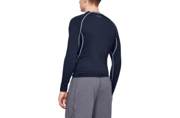 Image of Under Armour UA HeatGear Armour Long Sleeve Compression Shirt - Mens, Midnight Navy, 3X-Large, 12574714103X
