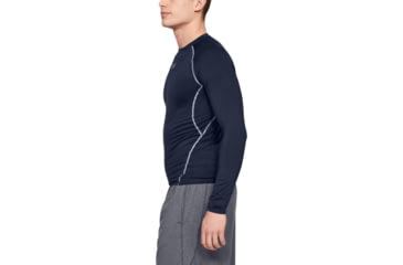 Image of Under Armour UA HeatGear Armour Long Sleeve Compression Shirt - Mens, Midnight Navy, 3X-Large, 12574714103X