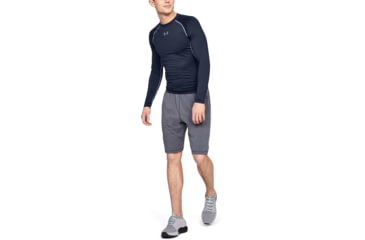 Image of Under Armour UA HeatGear Armour Long Sleeve Compression Shirt - Mens, Midnight Navy, 3X-Large, 12574714103X