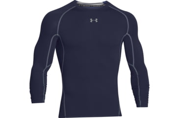 Image of Under Armour UA HeatGear Armour Long Sleeve Compression Shirt - Mens, Midnight Navy, 3X-Large, 12574714103X