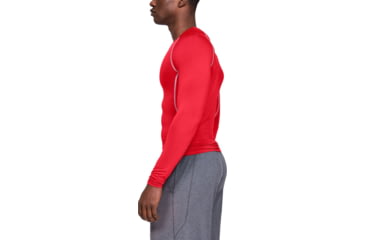 Image of Under Armour UA HeatGear Armour Long Sleeve Compression Shirt - Mens, Red, 2X-Large, 12574716002X