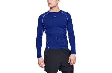 Image of Under Armour UA HeatGear Armour Long Sleeve Compression Shirt - Mens, Royal, X-Large, 1257471400XL
