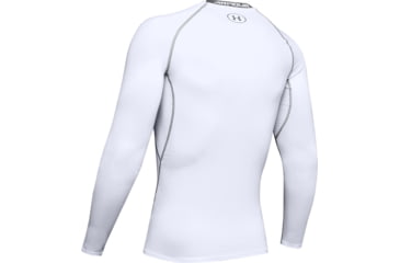 Image of Under Armour UA HeatGear Armour Long Sleeve Compression Shirt - Mens, White, 3X-Large, 12574711003X