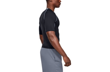 Image of Under Armour UA HeatGear Armour Short Sleeve Compression Shirt - Men's, Small, Black, 1257468001SM
