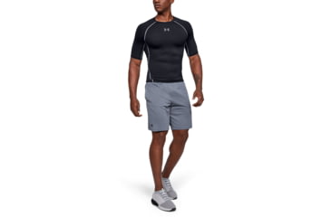 Image of Under Armour UA HeatGear Armour Short Sleeve Compression Shirt - Men's, Small, Black, 1257468001SM