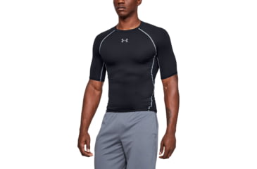 Image of Under Armour UA HeatGear Armour Short Sleeve Compression Shirt - Men's, Small, Black, 1257468001SM