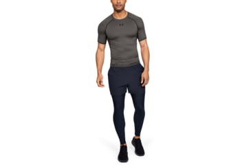 Image of Under Armour UA HeatGear Armour Short Sleeve Compression Shirt - Men's, 3XL, Carbon Heather, 12574680903X
