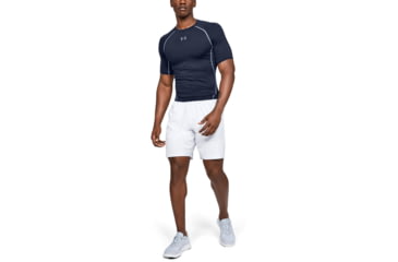 Image of Under Armour UA HeatGear Armour Short Sleeve Compression Shirt - Men's, Medium, Midnight Navy, 1257468410MD