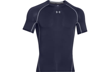 Image of Under Armour UA HeatGear Armour Short Sleeve Compression Shirt - Men's, Medium, Midnight Navy, 1257468410MD