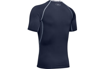 Image of Under Armour UA HeatGear Armour Short Sleeve Compression Shirt - Men's, Medium, Midnight Navy, 1257468410MD