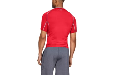 Image of Under Armour UA HeatGear Armour Short Sleeve Compression Shirt - Men's, 3XL, Red, 12574686003X