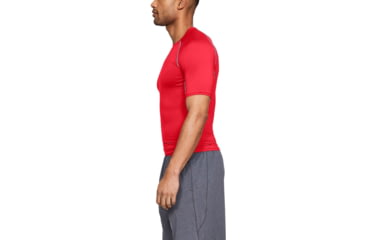 Image of Under Armour UA HeatGear Armour Short Sleeve Compression Shirt - Men's, 3XL, Red, 12574686003X