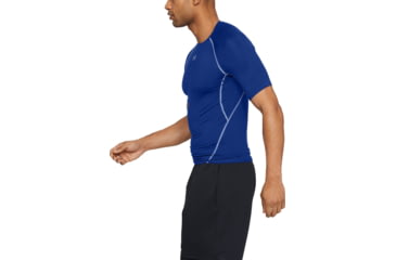 Image of Under Armour UA HeatGear Armour Short Sleeve Compression Shirt - Men's, 2XL, Royal Blue, 12574684002X