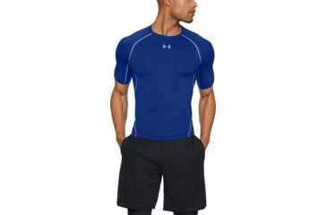 Image of Under Armour UA HeatGear Armour Short Sleeve Compression Shirt - Men's, 2XL, Royal Blue, 12574684002X
