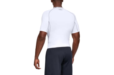 Image of Under Armour UA HeatGear Armour Short Sleeve Compression Shirt - Men's, 3XL, White, 12574681003X