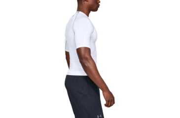 Image of Under Armour UA HeatGear Armour Short Sleeve Compression Shirt - Men's, 3XL, White, 12574681003X