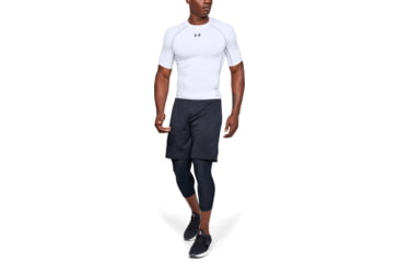 Image of Under Armour UA HeatGear Armour Short Sleeve Compression Shirt - Men's, 3XL, White, 12574681003X