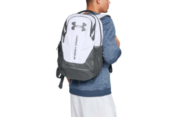 Image of Under Armour UA Hustle 3.0L Backpack, White, One Size Fits All, 1294720100OSFA