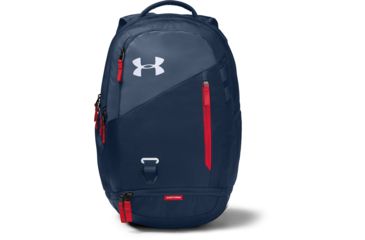 Image of Under Armour Ua Hustle 4.0 Backpack, Academy/white - 1342651409OSFA