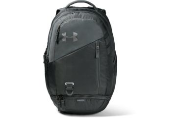 Image of Under Armour UA Hustle 4.0 Backpack, Pitch Gray, One Size Fits All, 1342651012OSFA