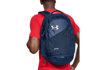 Image of Under Armour Ua Hustle 4.0 Backpack, Silver - 1342651408OSFA