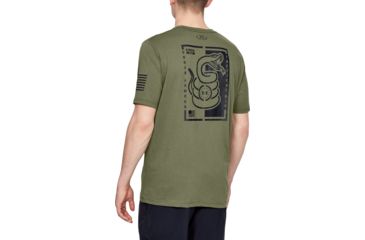 Image of Under Armour UA Mission Made Snake T-Shirt - Men's, 2XL, Marine OD Green, 13433553902X