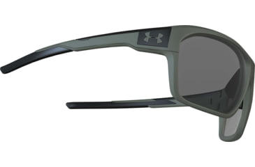 Image of Under Armour UA No Limits Sunglasses, Gray Lens, Satin Rough Green, One Size Fits Most, UA8630130-310100