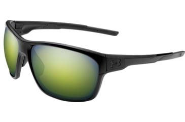 Image of Under Armour UA No Limits Sunglasses, Shoreline Lens, Satin Black, One Size Fits Most, UA8650130-010137
