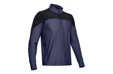 Image of Under Armour UA Qualifier 1/2 Zip Shirt - Mens, Medium, Blue Ink, 1326595497MD