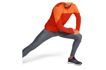 Image of Under Armour UA Qualifier 1/2 Zip Shirt - Mens, Extra Large, Ultra Orange, 1326595856XL